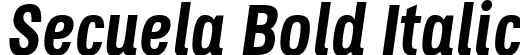 Secuela Bold Italic font | Secuela-BoldItalic.ttf