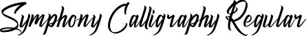 Symphony Calligraphy Regular font | Symphony Calligraphy.ttf