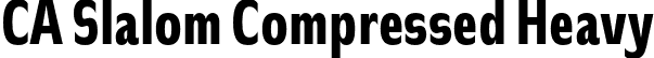 CA Slalom Compressed Heavy font | CASlalomCompressed-Heavy.otf