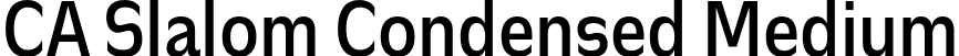 CA Slalom Condensed Medium font | CASlalomCondensed-Medium.otf