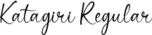 Katagiri Regular font | Free-Katagiri.ttf