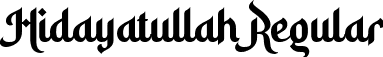 Hidayatullah Regular font | Hidayatullah.ttf