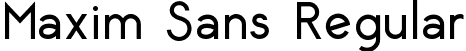 Maxim Sans Regular font | MaximSansRegular.ttf