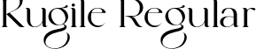 Kugile Regular font | Kugile_Demo.ttf