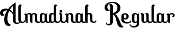 Almadinah Regular font | Almadinah.otf