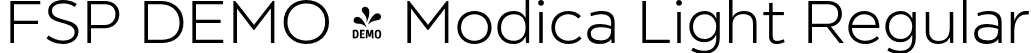 FSP DEMO - Modica Light Regular font | Fontspring-DEMO-modica-light.otf