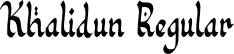 Khalidun Regular font | Khalidun.otf