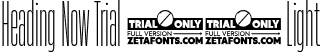 Heading Now Trial 02 Light font | HeadingNowTrial-02Light.ttf