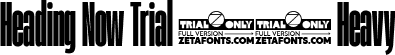 Heading Now Trial 18 Heavy font | HeadingNowTrial-18Heavy.ttf