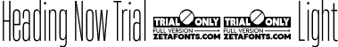 Heading Now Trial 12 Light font | HeadingNowTrial-12Light.ttf