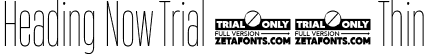 Heading Now Trial 21 Thin font | HeadingNowTrial-21Thin.ttf