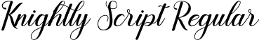 Knightly Script Regular font | Knightly.otf