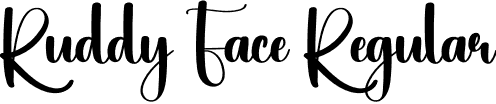 Ruddy Face Regular font | Ruddy-Face.otf