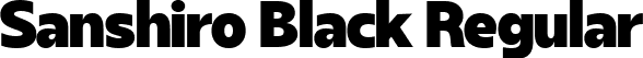 Sanshiro Black Regular font | Sanshiro-Black.ttf