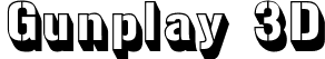 Gunplay 3D font | gunplay 3d.ttf