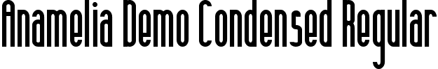 Anamelia Demo Condensed Regular font | AnameliaDemoCondensed.ttf