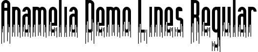 Anamelia Demo Lines Regular font | AnameliaDemoLines.ttf