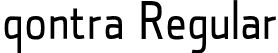 qontra Regular font | Qontra.otf