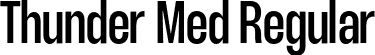 Thunder Med Regular font | Thunder-MediumLC.otf