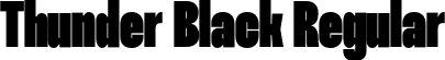 Thunder Black Regular font | Thunder-BlackLC.otf