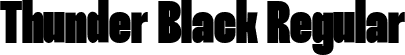 Thunder Black Regular font | Thunder-BlackLC.ttf