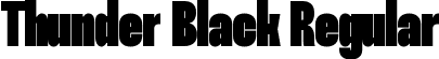 Thunder Black Regular font | Thunder-VF.ttf