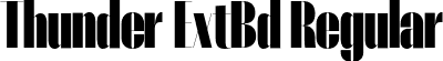 Thunder ExtBd Regular font | Thunder-ExtraBoldHC.otf