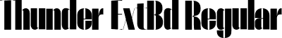 Thunder ExtBd Regular font | Thunder-ExtraBoldHC.ttf