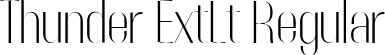 Thunder ExtLt Regular font | Thunder-ExtraLightHC.ttf