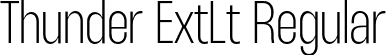 Thunder ExtLt Regular font | Thunder-ExtraLightLC.otf