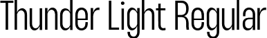 Thunder Light Regular font | Thunder-LightLC.otf