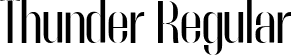 Thunder Regular font | Thunder-HC.ttf