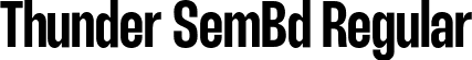 Thunder SemBd Regular font | Thunder-SemiBoldLC.otf