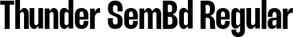 Thunder SemBd Regular font | Thunder-SemiBoldLC.ttf