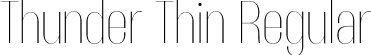 Thunder Thin Regular font | Thunder-ThinHC.otf