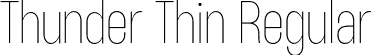 Thunder Thin Regular font | Thunder-ThinLC.otf