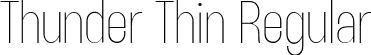 Thunder Thin Regular font | Thunder-ThinLC.ttf