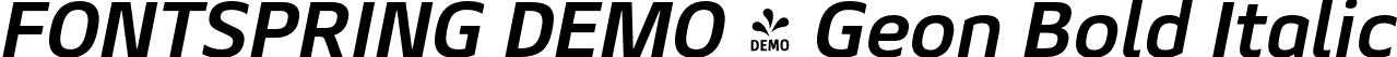 FONTSPRING DEMO - Geon Bold Italic font | Fontspring-DEMO-geon-boldit.otf