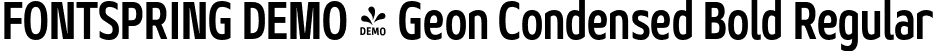 FONTSPRING DEMO - Geon Condensed Bold Regular font | Fontspring-DEMO-geoncond-bold.otf