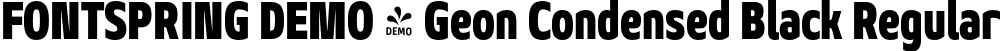 FONTSPRING DEMO - Geon Condensed Black Regular font | Fontspring-DEMO-geoncond-black.otf