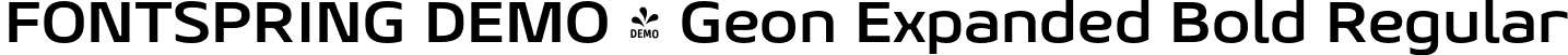 FONTSPRING DEMO - Geon Expanded Bold Regular font | Fontspring-DEMO-geonexpanded-bold.otf