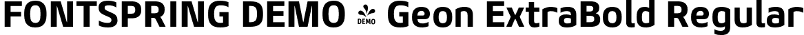FONTSPRING DEMO - Geon ExtraBold Regular font | Fontspring-DEMO-geon-extrabold.otf