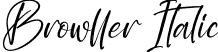 Browller Italic font | Browller Italic.otf