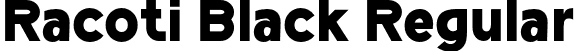 Racoti Black Regular font | RacotiPersonalUse-Black.otf