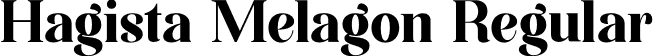 Hagista Melagon Regular font | Hagista Melagon.otf