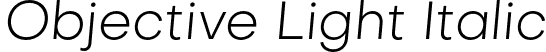 Objective Light Italic font | Objective-Light-Italic.otf