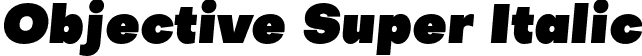 Objective Super Italic font | Objective-Super-Italic.otf