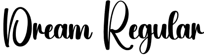 Dream Regular font | Dream.otf