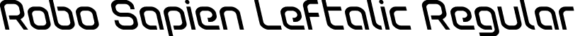 Robo Sapien Leftalic Regular font | robosapienleft.otf