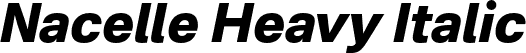 Nacelle Heavy Italic font | Nacelle-HeavyItalic.otf